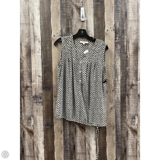 Top Sleeveless By Loft In Beige, Size: M