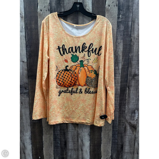 Top Long Sleeve By Cmf In Multi-colored, Size: Xl