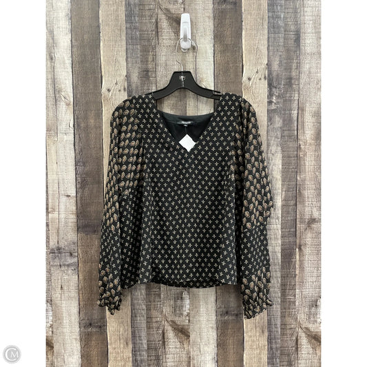 Top Long Sleeve By Madewell In Black, Size: M