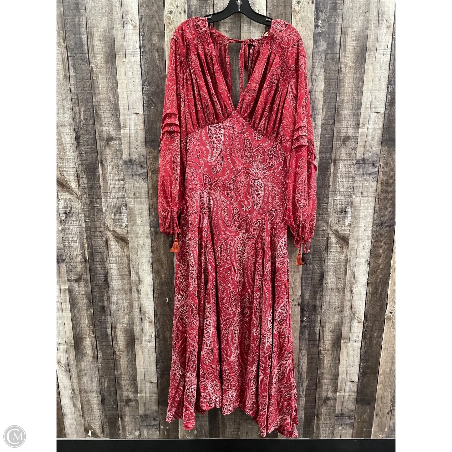 Dress Casual Maxi By Free People In Red, Size: L