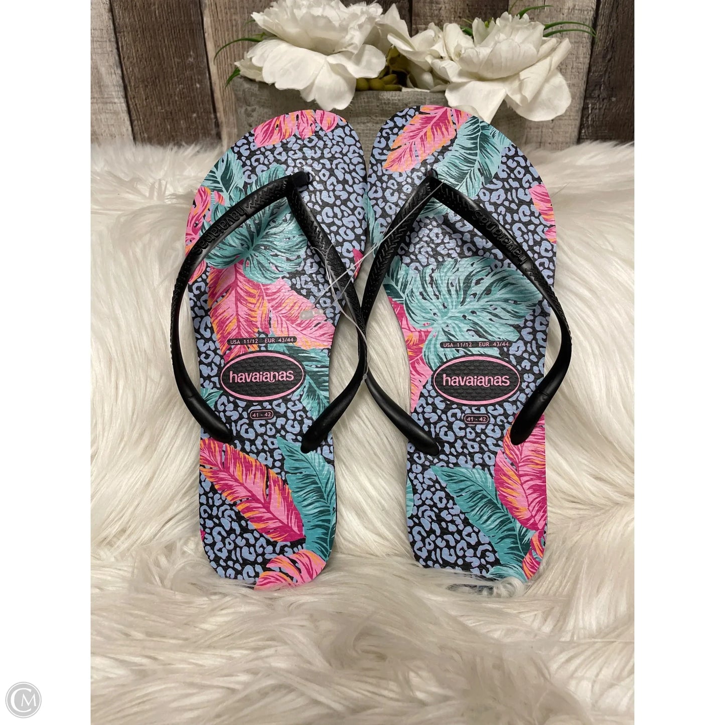 Sandals Flip Flops By Havaianas In Multi-colored, Size: 11