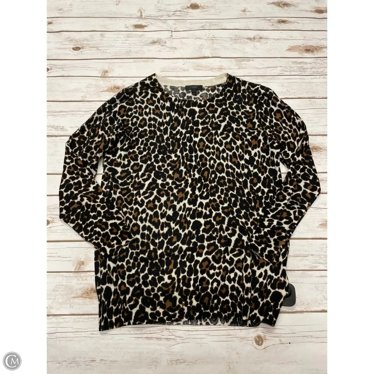 Sweater By J. Crew In Animal Print, Size: L