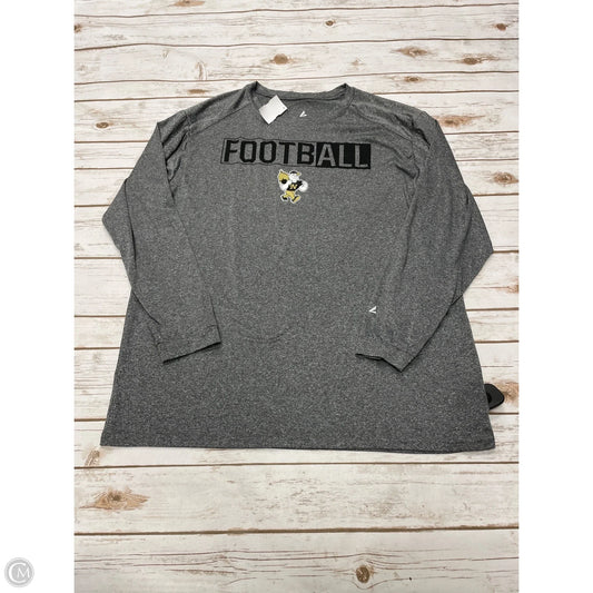 Athletic Top Long Sleeve Crewneck By Cmf In Grey, Size: L