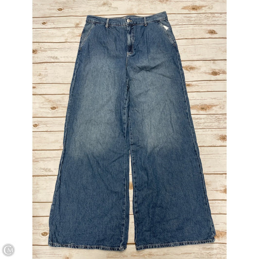 Jeans Wide Leg By Pilcro In Blue Denim, Size: 12
