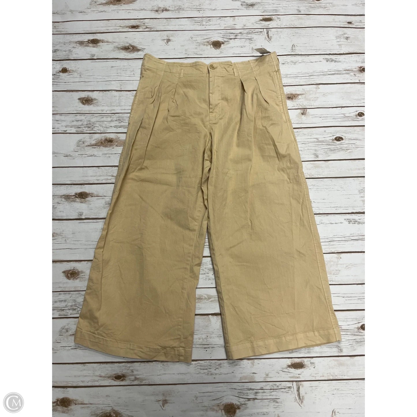 Pants Wide Leg By Maeve In Tan, Size: 14