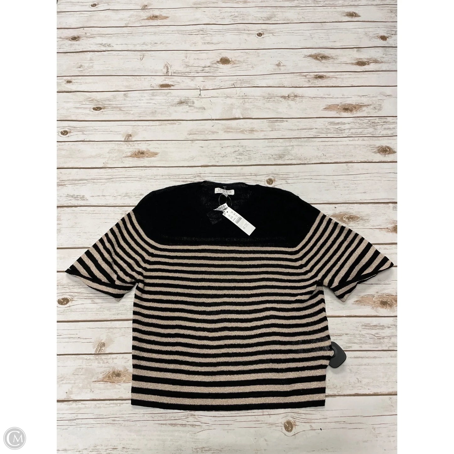 Top Short Sleeve By J. Crew In Yellow, Size: Xl