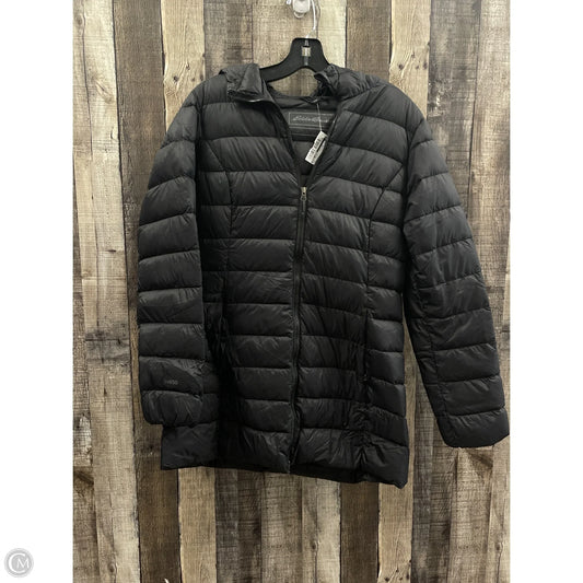 Coat Puffer & Quilted By Eddie Bauer In Black, Size: S
