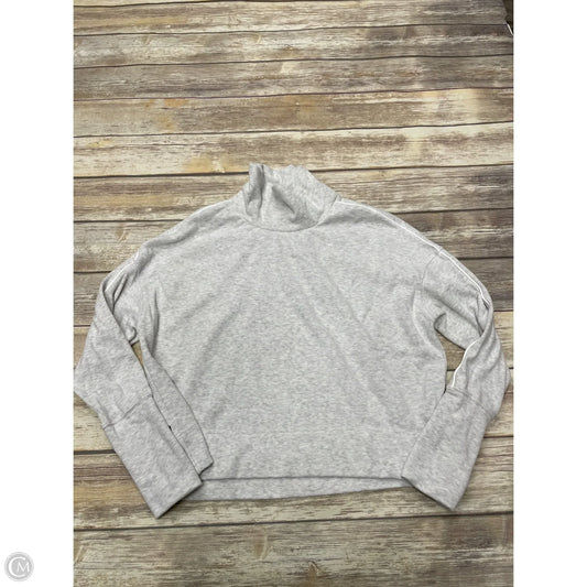 Athletic Sweatshirt Collar By Dsg Outerwear In Grey, Size: S