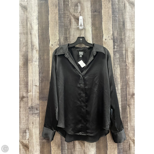Top Long Sleeve By Worthington In Black, Size: Xl