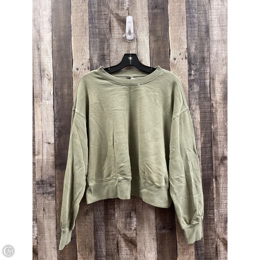 Sweatshirt Crewneck By Old Navy In Green, Size: M