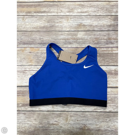 Athletic Bra By Nike In Blue, Size: Xl