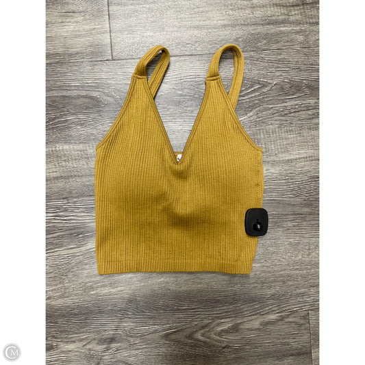 Top Sleeveless By Wishlist In Gold, Size: M