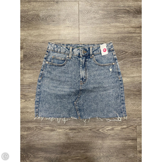 Skirt Mini & Short By Wild Fable In Blue Denim, Size: S