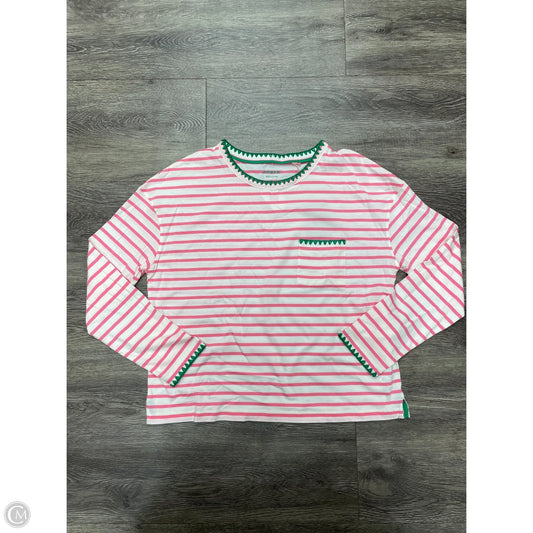Top Long Sleeve By Boden In Striped Pattern, Size: S