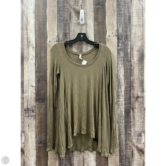 Top Long Sleeve By Free People In Green, Size: S