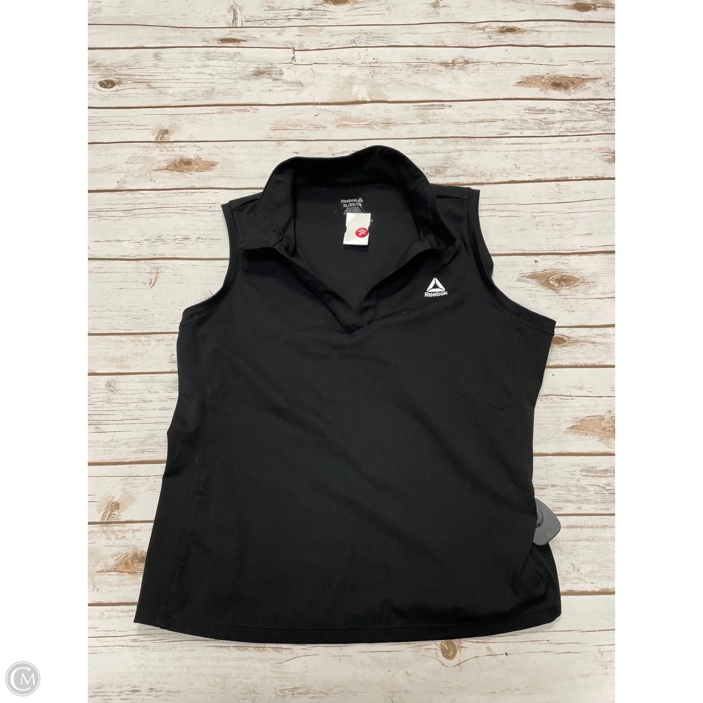 Athletic Tank Top By Reebok In Black, Size: Xl