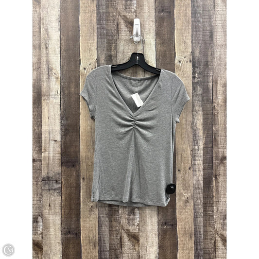 Top Short Sleeve Basic By American Eagle In Grey, Size: M
