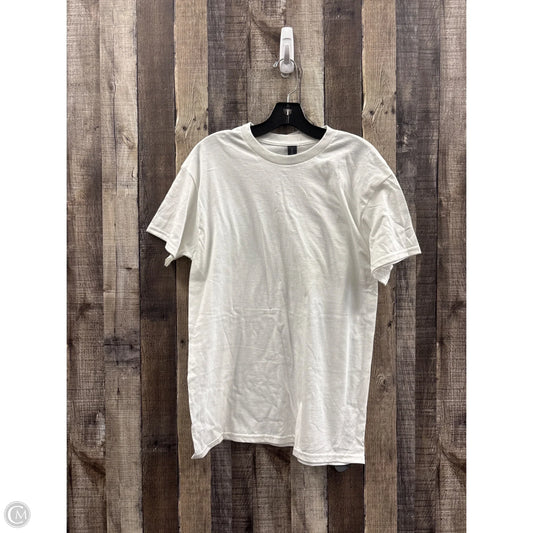 Top Short Sleeve Basic By Gildan In White, Size: M
