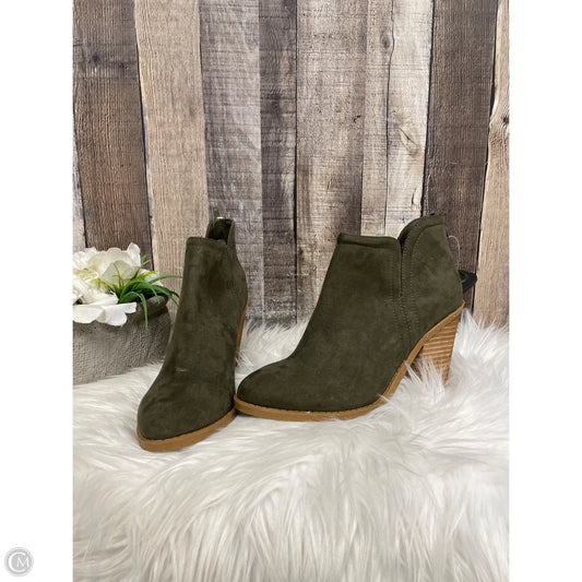 Boots Ankle Heels By Joie In Green, Size: 8