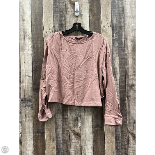 Top Long Sleeve By Madewell In Mauve, Size: S