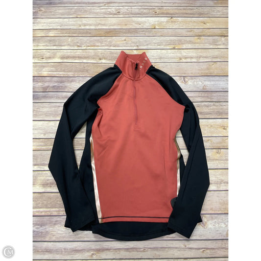 Athletic Jacket By Under Armour In Black & Orange, Size: S