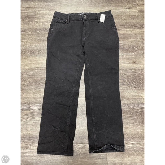Jeans Straight By Hudson In Black Denim, Size: 14