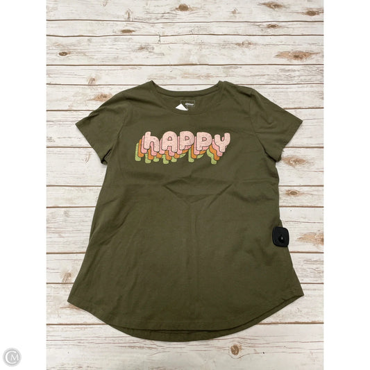 Top Short Sleeve By Sonoma In Green, Size: L