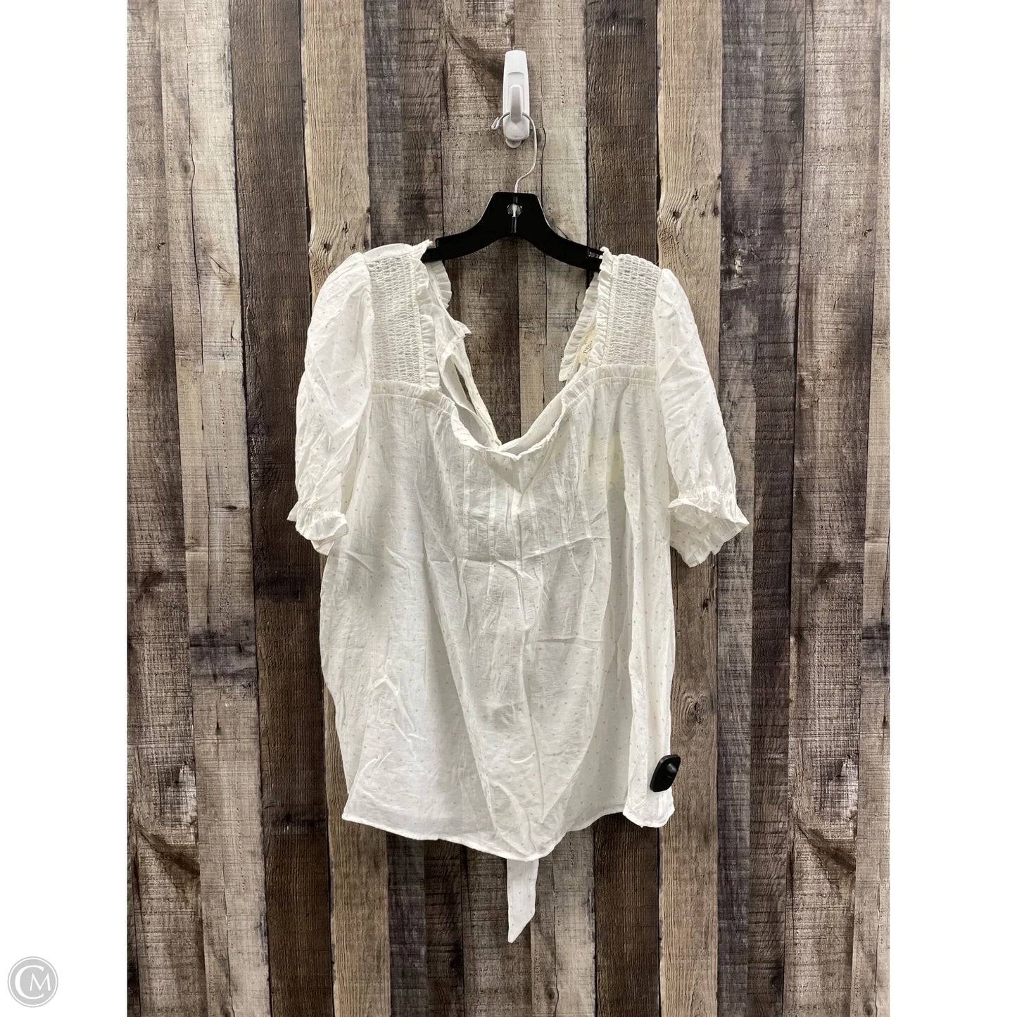 Top Short Sleeve By Cme In Polkadot Pattern, Size: 3x