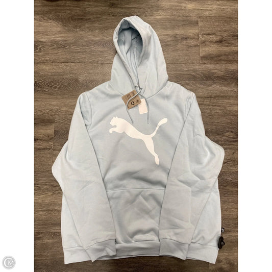 Athletic Sweatshirt Hoodie By Puma In Blue, Size: 3x
