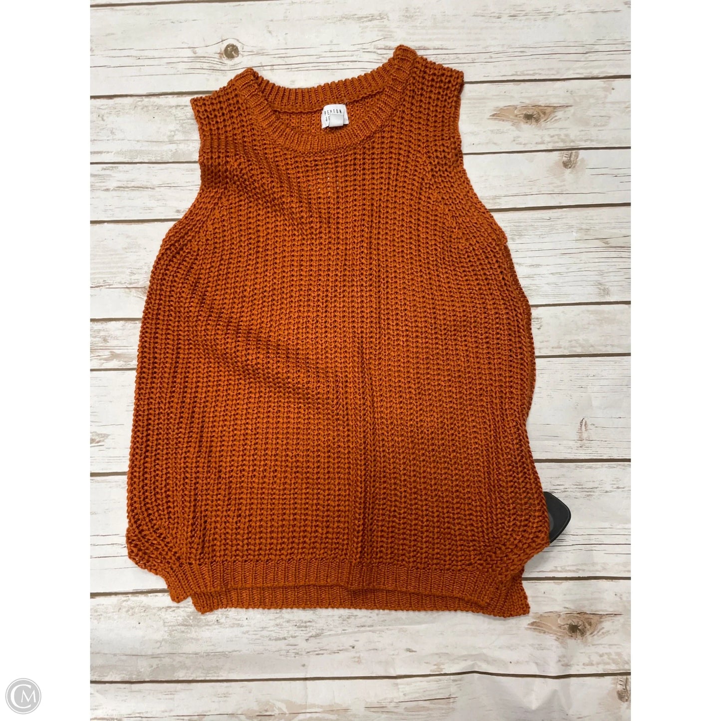Top Sleeveless By Peyton Jensen In Orange, Size: S