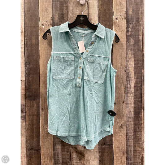 Top Sleeveless By Sonoma In Green, Size: M