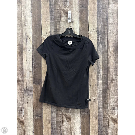 Top Short Sleeve By Anne Klein In Black, Size: Xl