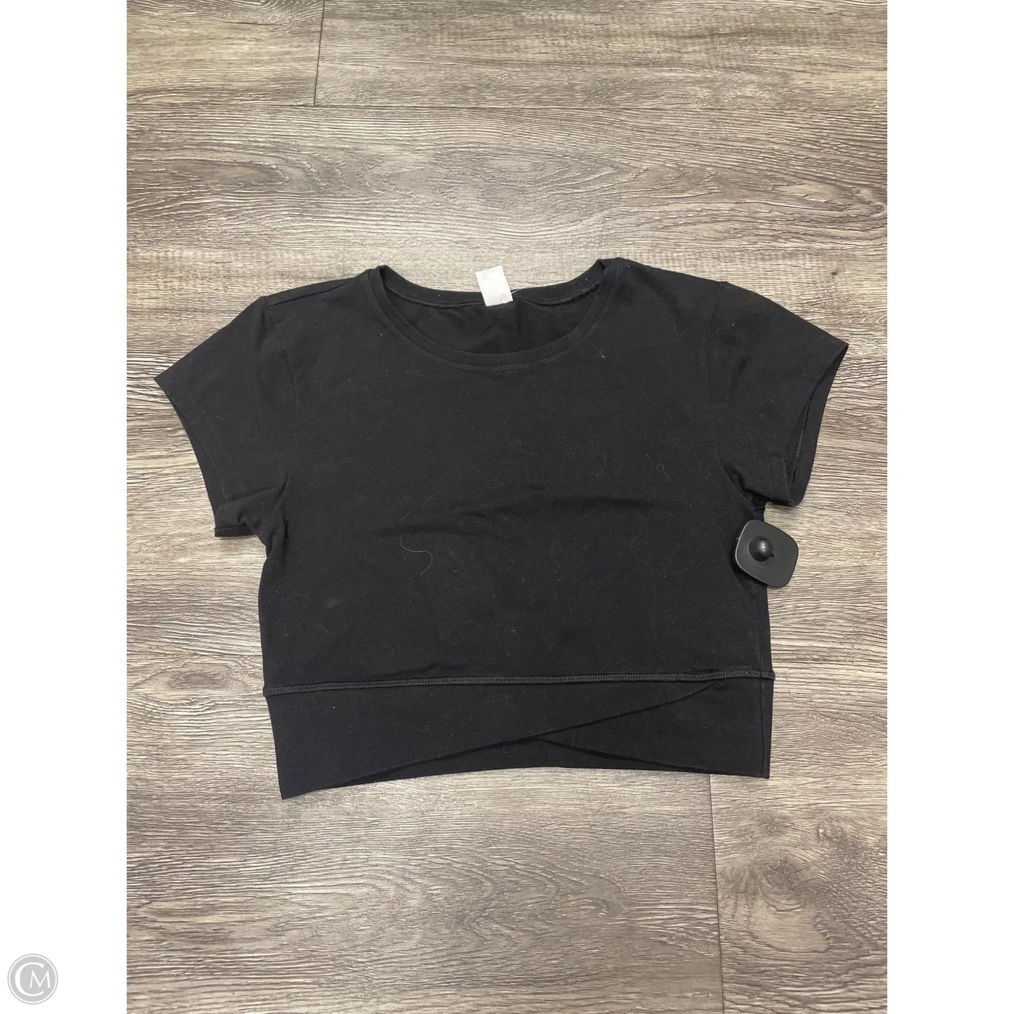 Athletic Top Short Sleeve By Old Navy In Black, Size: S
