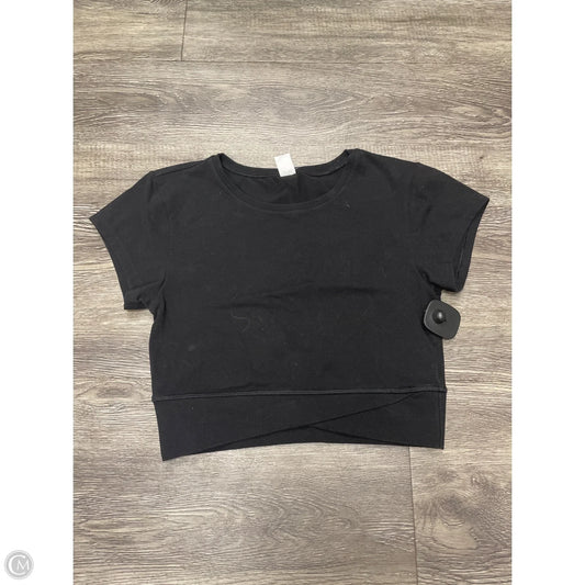 Athletic Top Short Sleeve By Old Navy In Black, Size: S