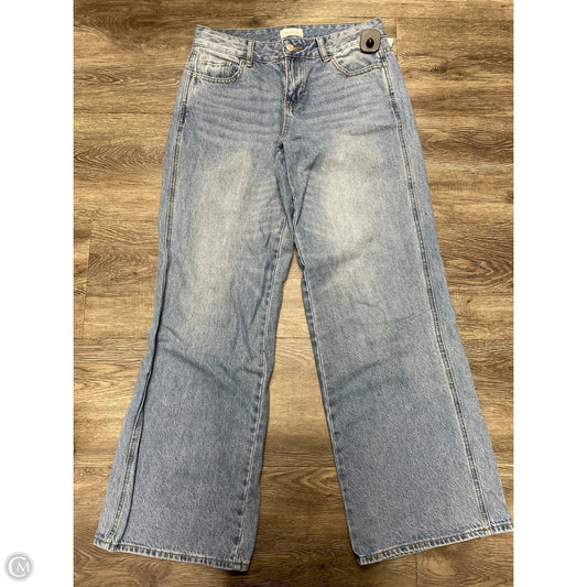 Jeans Wide Leg By Good American In Blue Denim, Size: 4