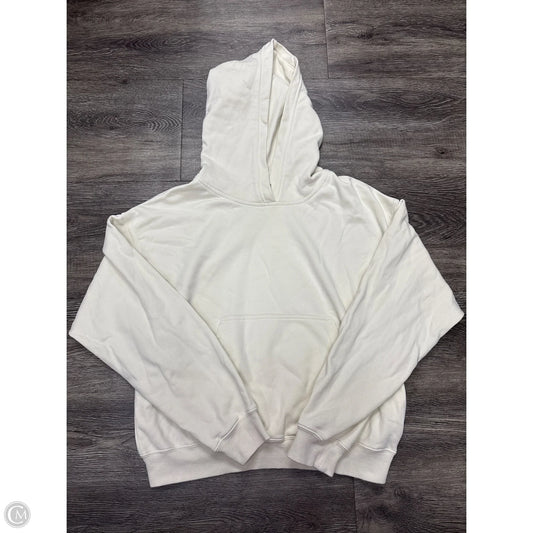 Athletic Sweatshirt Hoodie By Fabletics In Cream, Size: S