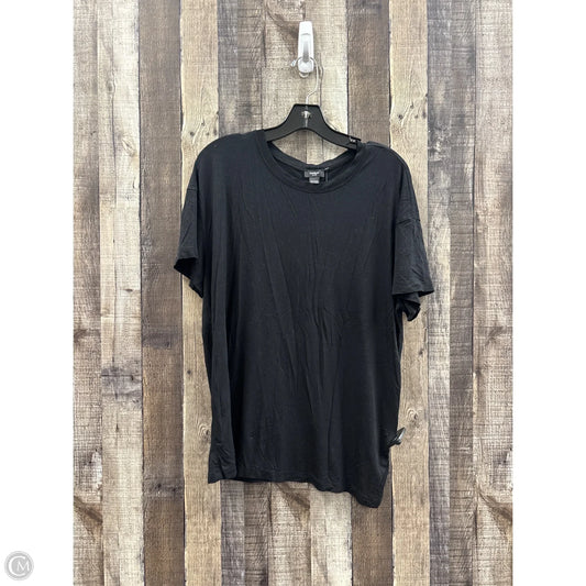 Top Short Sleeve Basic By Express In Black, Size: M