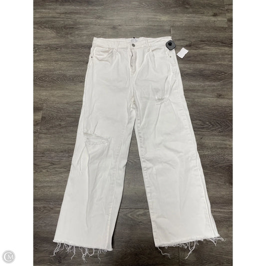 Jeans Wide Leg By Risen In White Denim, Size: 12