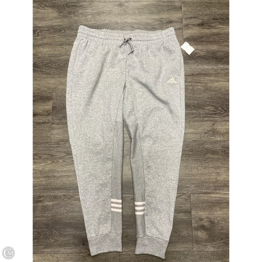 Athletic Pants By Adidas In Grey, Size: Xl