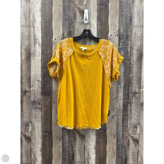 Top Short Sleeve By Umgee In Multi-colored, Size: M
