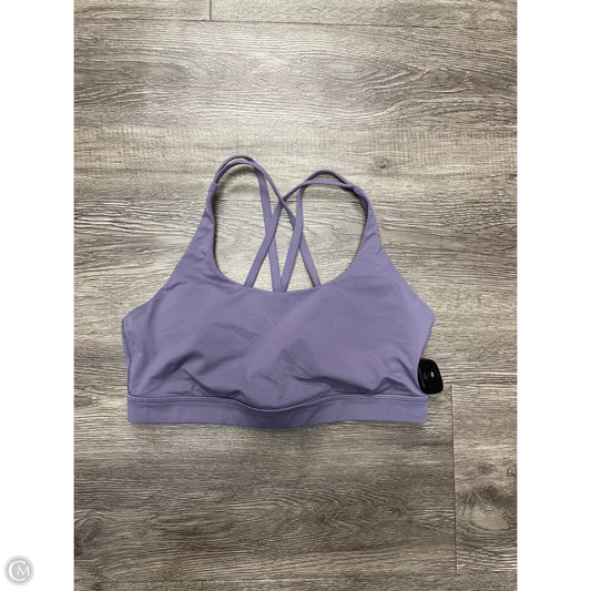 Athletic Bra By Lululemon In Purple, Size: 10