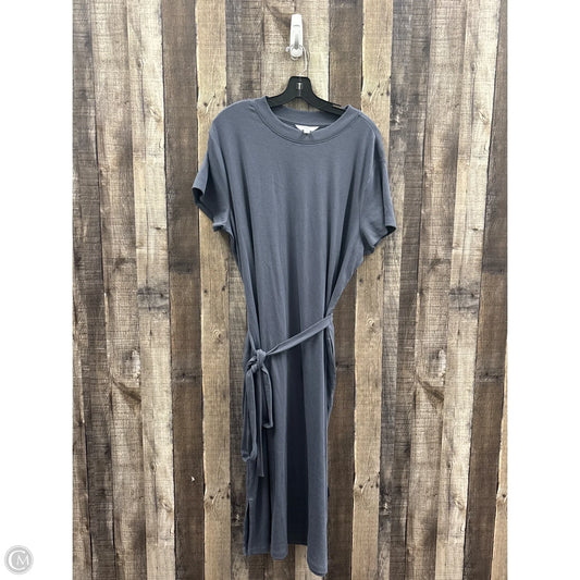Dress Casual Maxi By Time And Tru In Grey, Size: Xxl