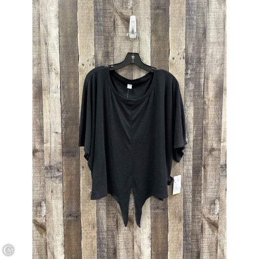 Athletic Top Short Sleeve By Old Navy In Black, Size: Xxl