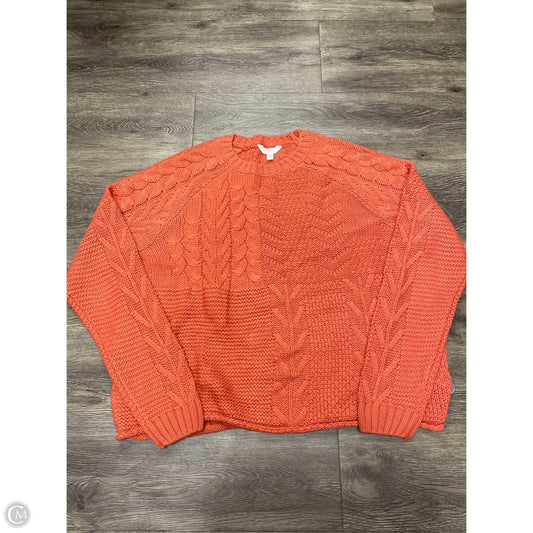 Sweater By Time And Tru In Orange, Size: Xl