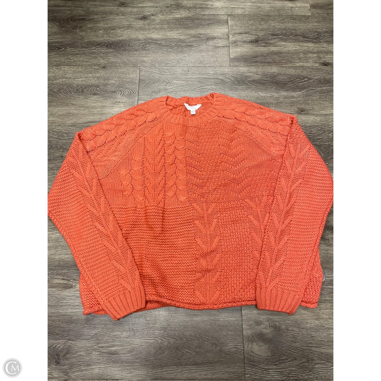 Sweater By Time And Tru In Orange, Size: Xl