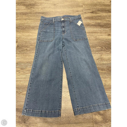 Jeans Wide Leg By Time And Tru In Blue Denim, Size: 12