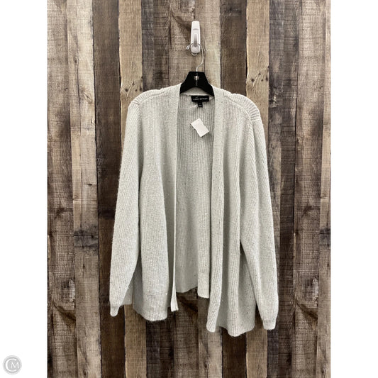 Sweater Cardigan By Lane Bryant In Silver, Size: 3x