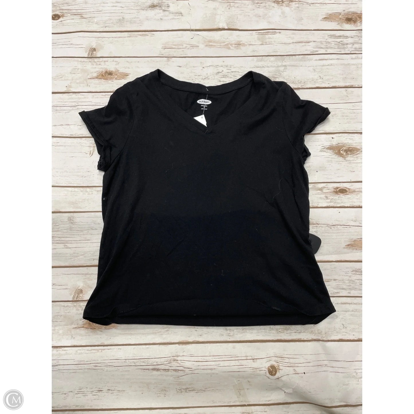 Top Short Sleeve Basic By Old Navy In Black, Size: M