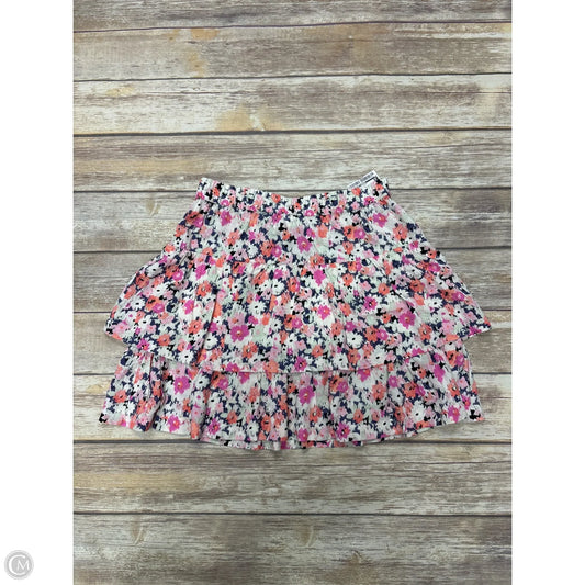 Skirt Mini & Short By Universal Thread In Floral Print, Size: S