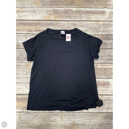 Athletic Top Short Sleeve By All In Motion In Black, Size: L